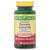 Spring Valley Turmeric Curcumin Complex with CurcuWIN General Wellness Dietary Supplement Vegetarian Capsules, 550 mg, 60 Count