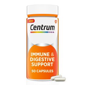 Centrum Immune and Digestive Support Probiotic Supplement Capsules;  50 Count