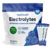 Nutricost Electrolytes Powder Hydration Packets (Blue Raspberry, 40 Servings) Low Calorie Keto Electrolytes Sweetened with Stevia - Non-GMO, Gluten Fr