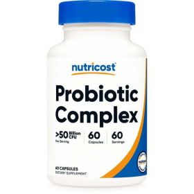 Nutricost Probiotic Complex - 50 Billion CFU, 60 Capsules - Probiotic Supplement (Unisex)