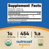 Nutricost Organic Lion's Mane Mushroom Powder (1 lb) Supplement, 454 Servings