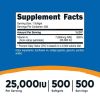 Nutricost Vitamin A 25000 IU, 500 Softgels, Non-GMO, Gluten Free