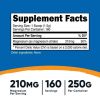 Nutricost Magnesium Citrate Powder Supplement (250 Grams) Unflavored - Gluten Free & Non-GMO